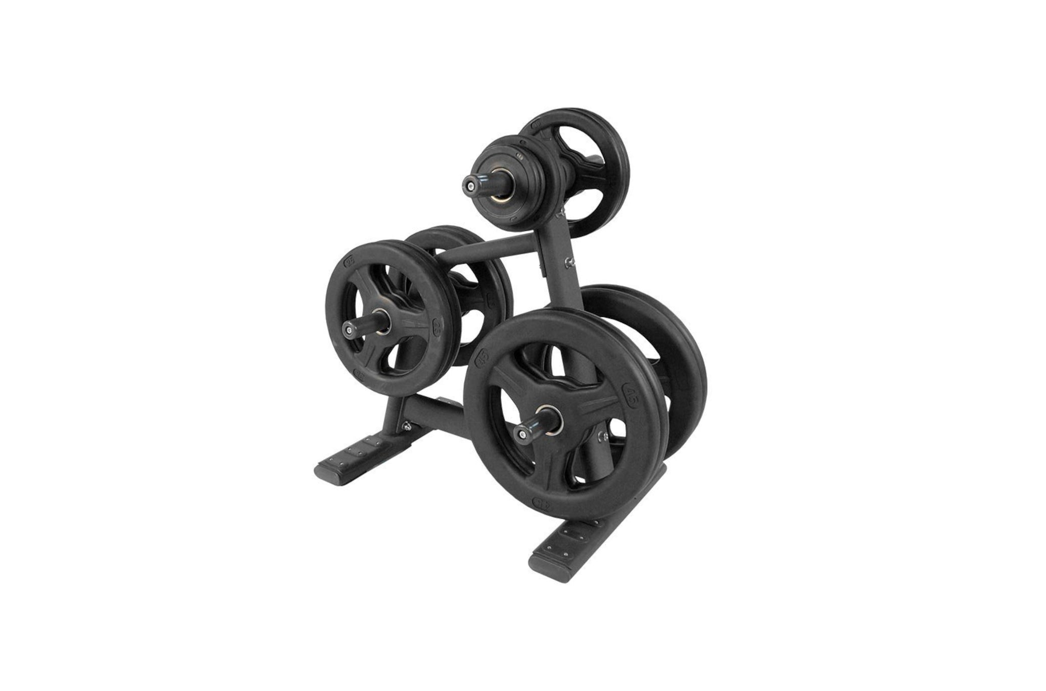 Olympic Plate Tree Loaded With Grip Plates <black>
